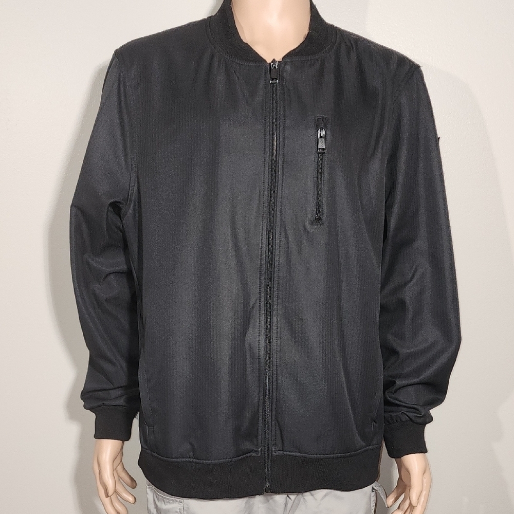 Guess Men's Charcoal Bomber Jacket